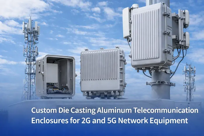 Custom Die Casting Aluminum Telecommunication Enclosures for 2G and 5G Network Equipment
